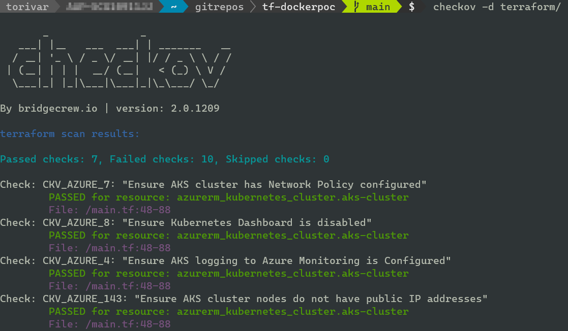 Secure your Terraform IaC with checkov